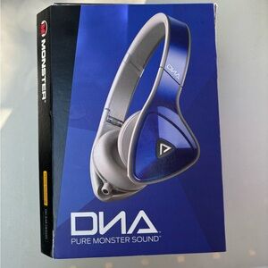 Monster - DNA On-Ear Headphones - Cobalt Blue/Light Gray